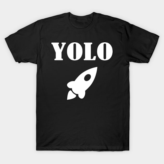 Shares, short squeeze, retail trader, rocket T-Shirt by IDesign23